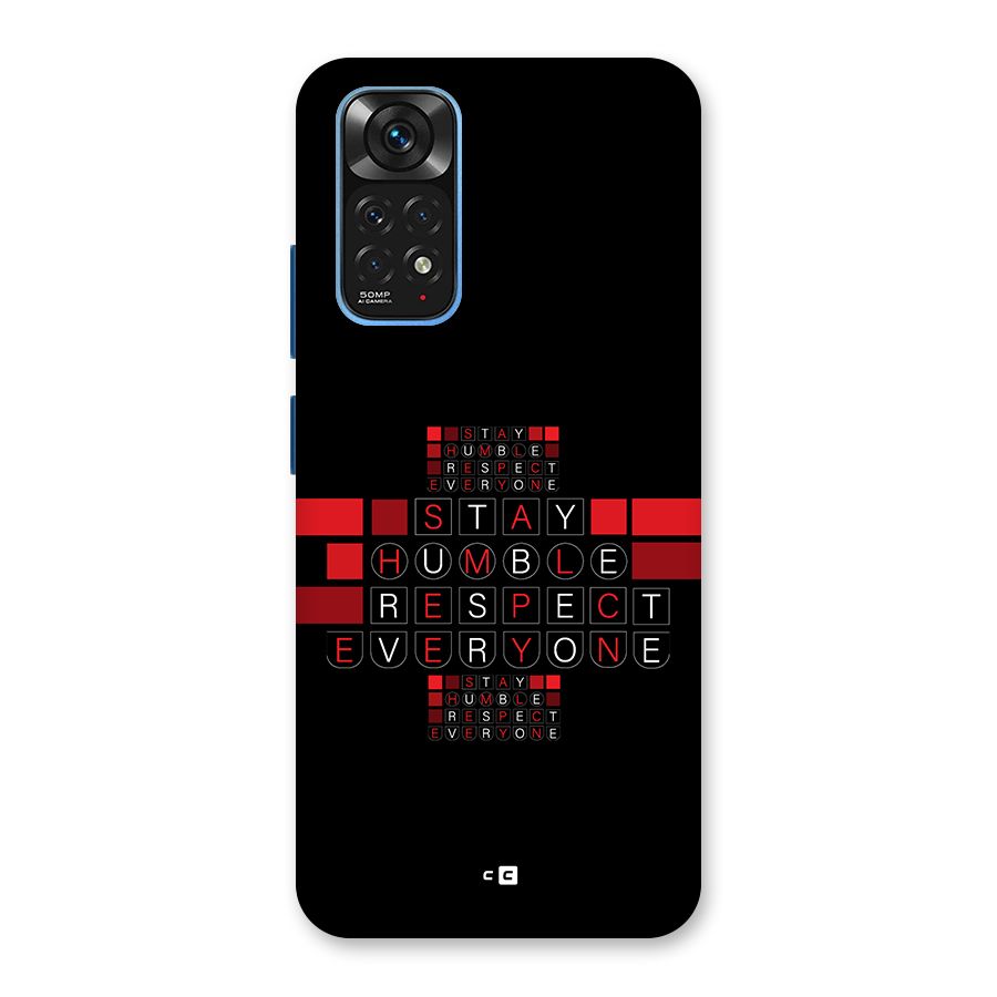 Humble Respect Back Case for Redmi Note 11