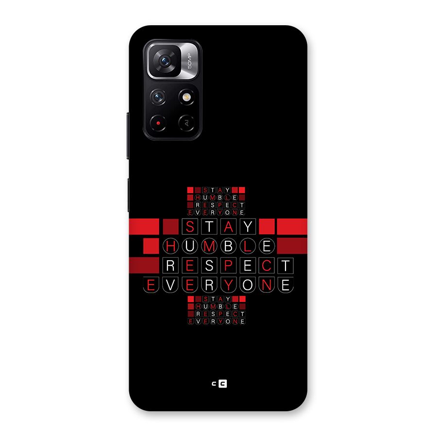 Humble Respect Back Case for Redmi Note 11T 5G