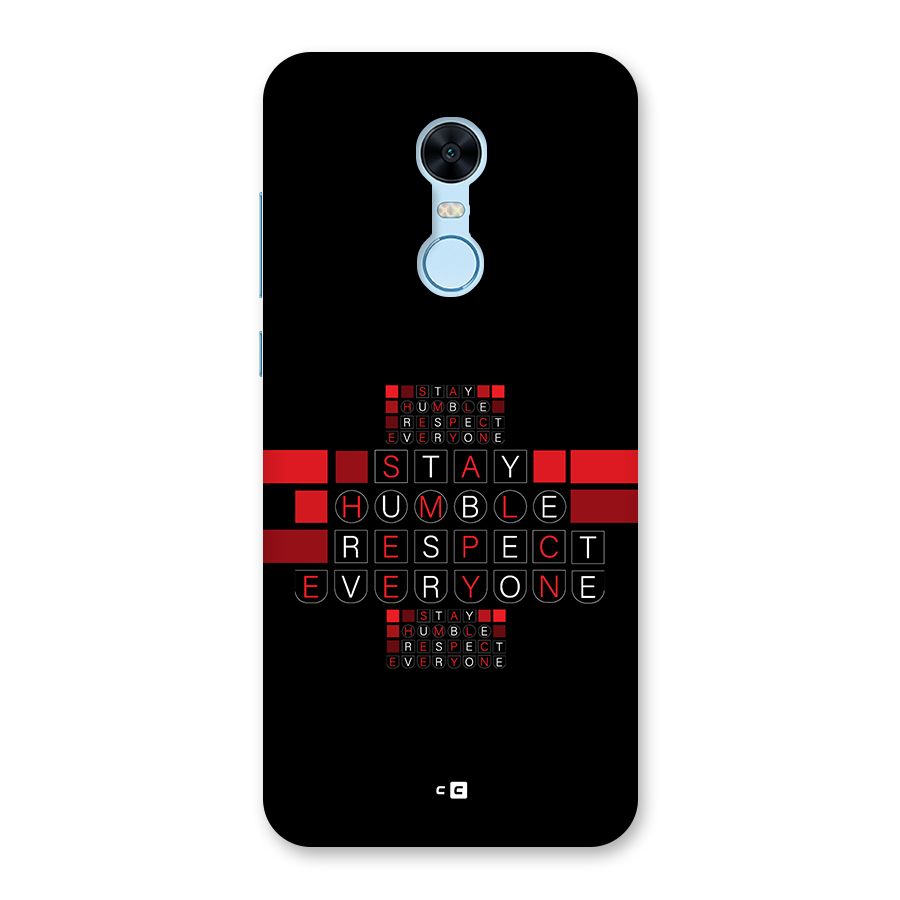 Humble Respect Back Case for Redmi Note 5