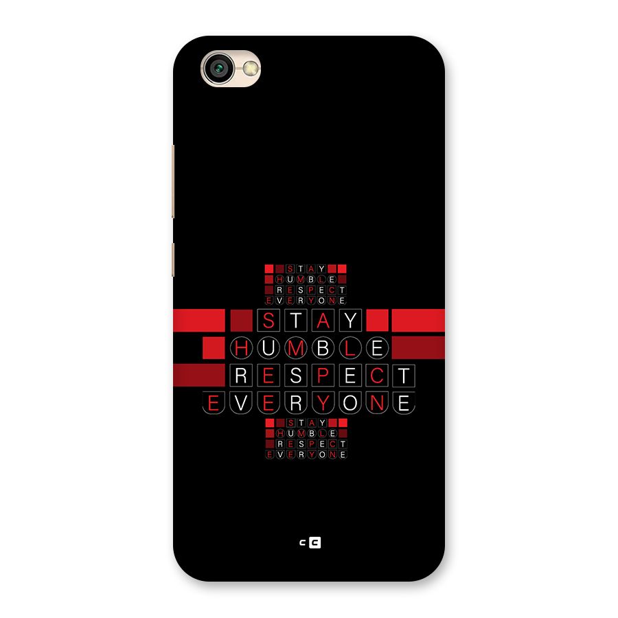 Humble Respect Back Case for Redmi Y1 Lite
