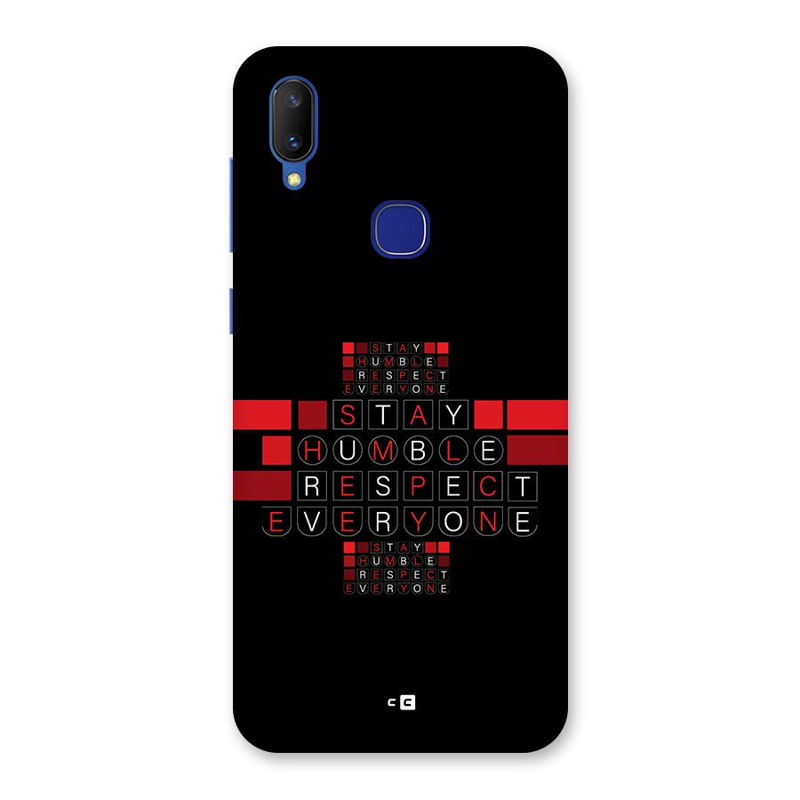 Humble Respect Back Case for Vivo V11
