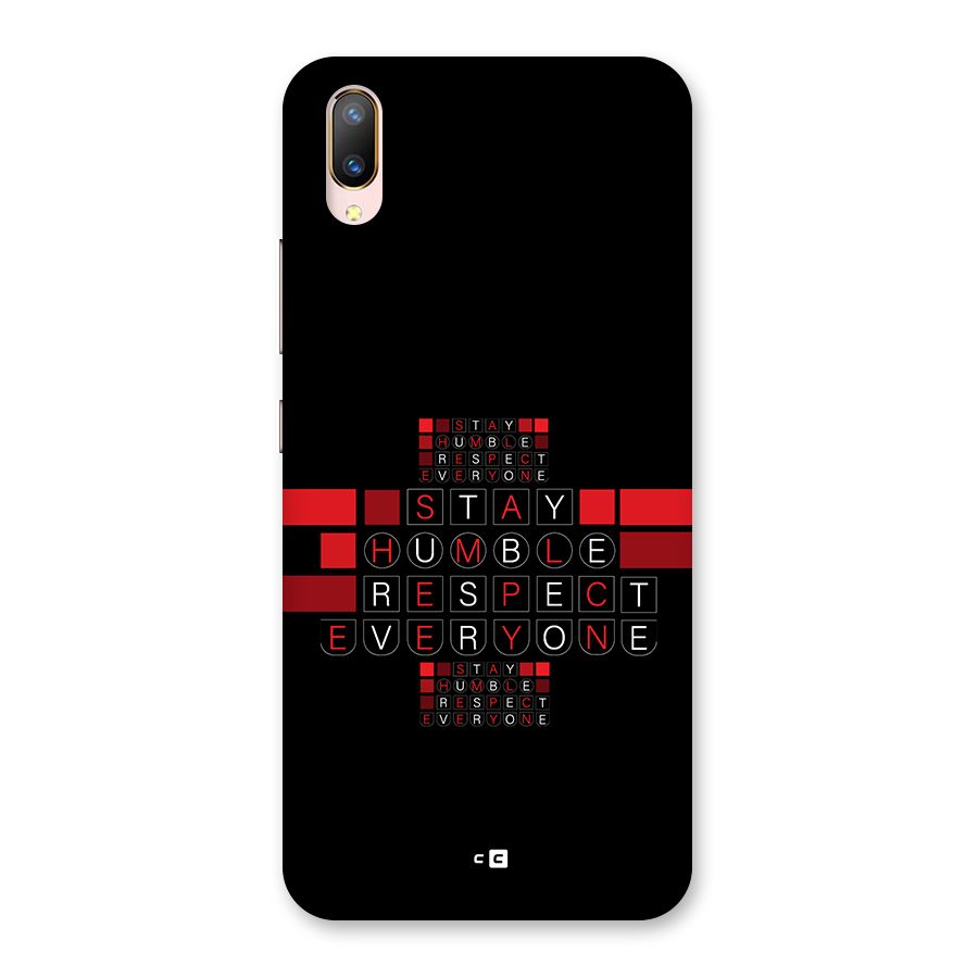 Humble Respect Back Case for Vivo V11 Pro