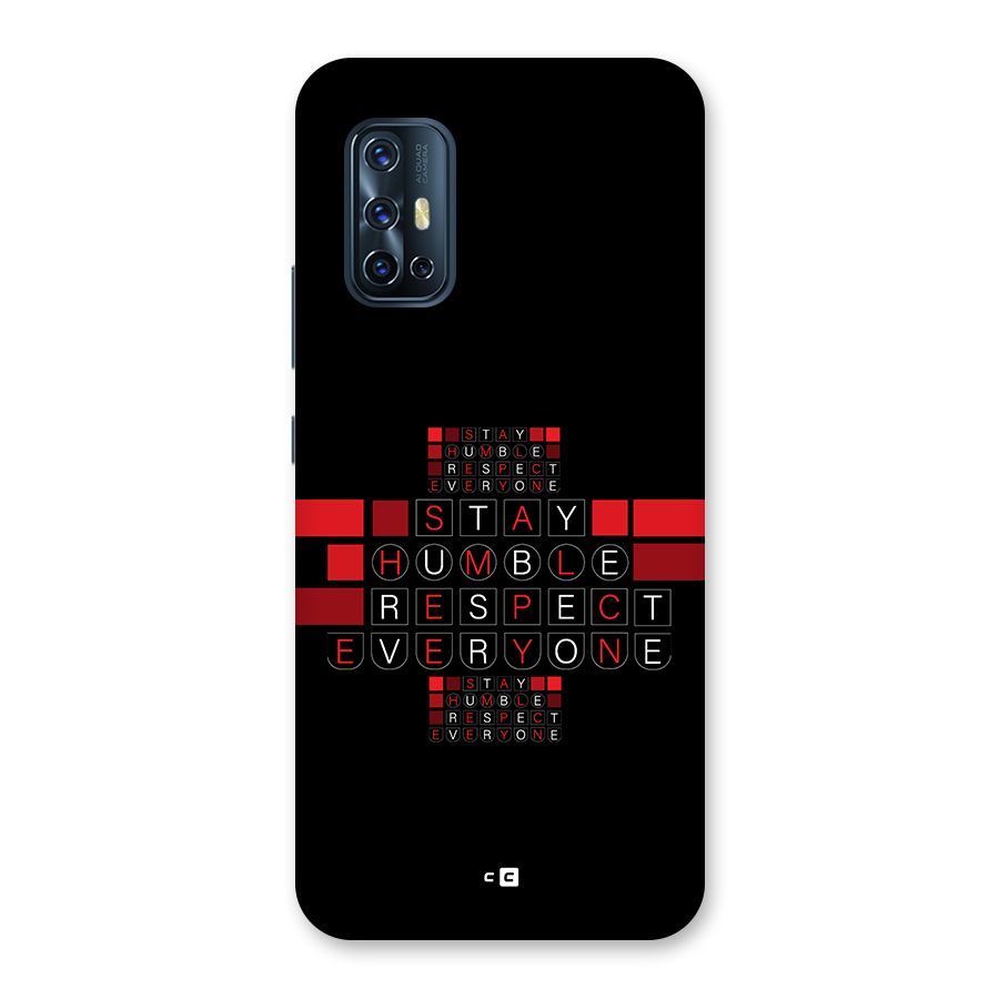 Humble Respect Back Case for Vivo V17