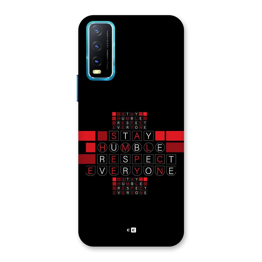 Humble Respect Back Case for Vivo Y12s
