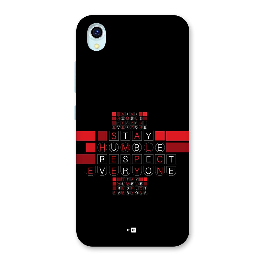 Humble Respect Back Case for Vivo Y1s