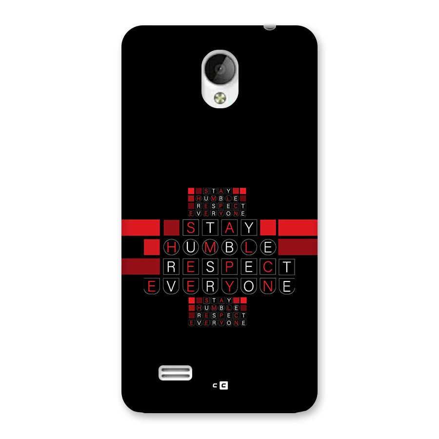 Humble Respect Back Case for Vivo Y21