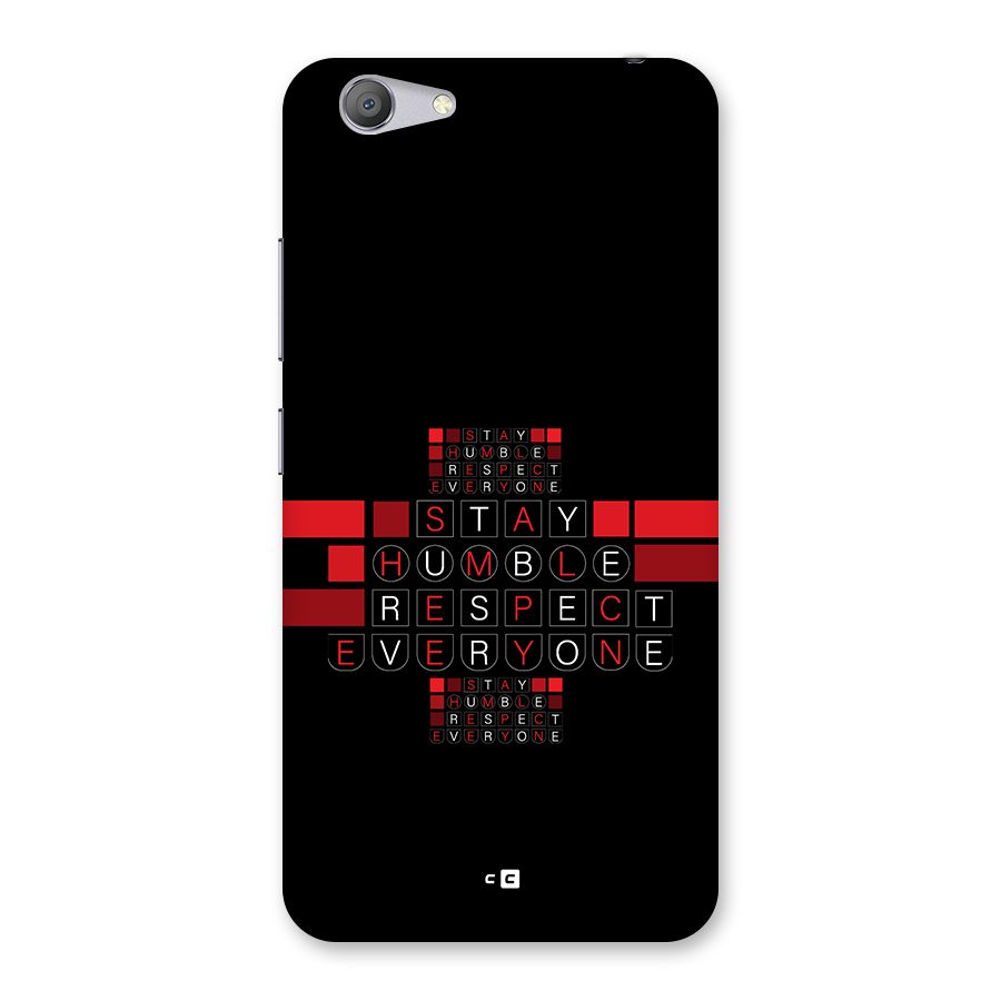Humble Respect Back Case for Vivo Y53