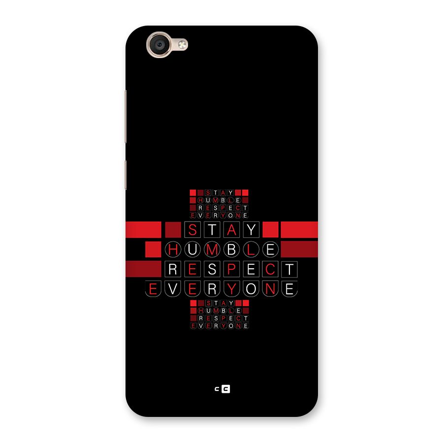 Humble Respect Back Case for Vivo Y55L