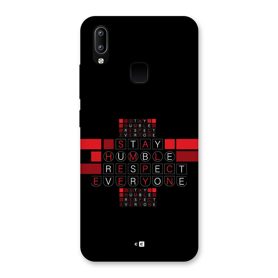 Humble Respect Back Case for Vivo Y95