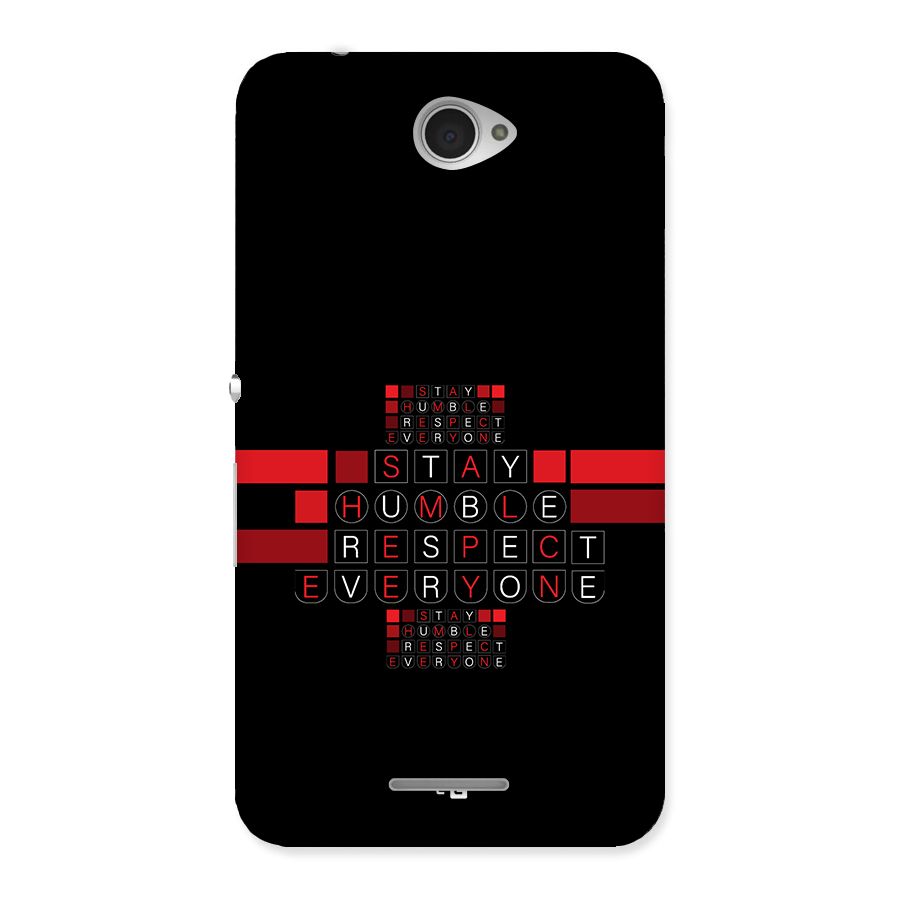 Humble Respect Back Case for Xperia E4