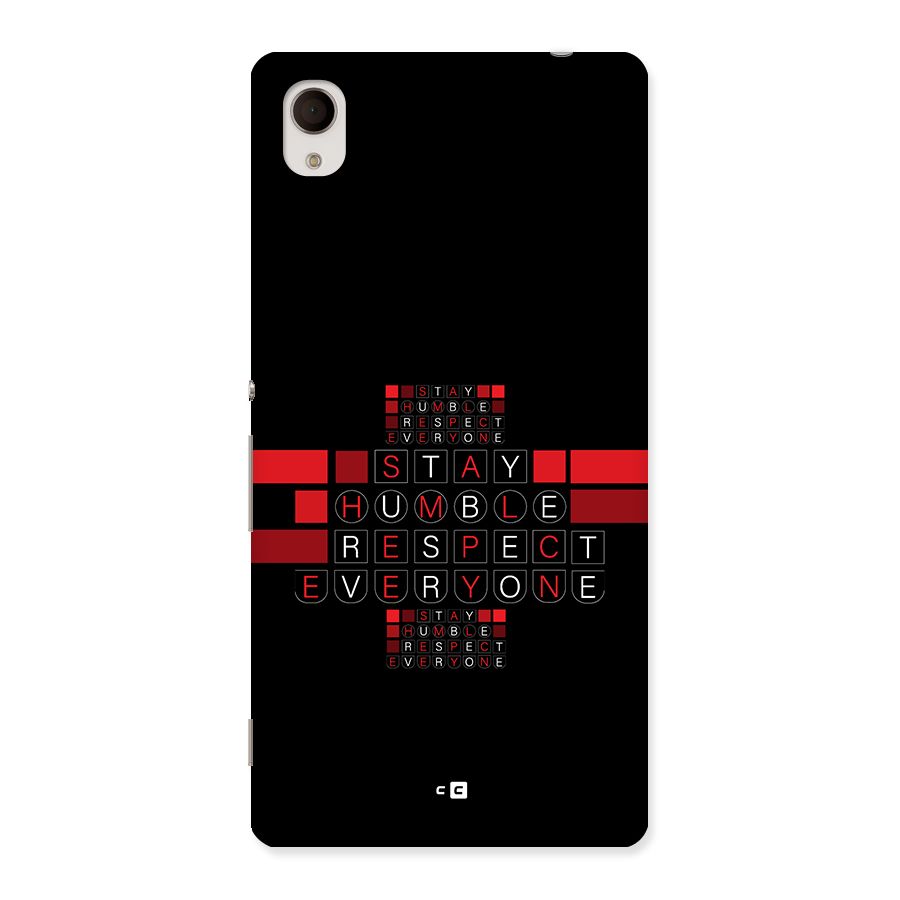 Humble Respect Back Case for Xperia M4 Aqua