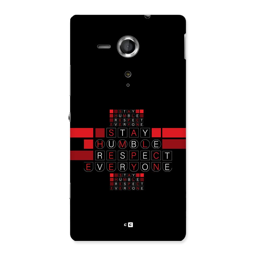 Humble Respect Back Case for Xperia Sp