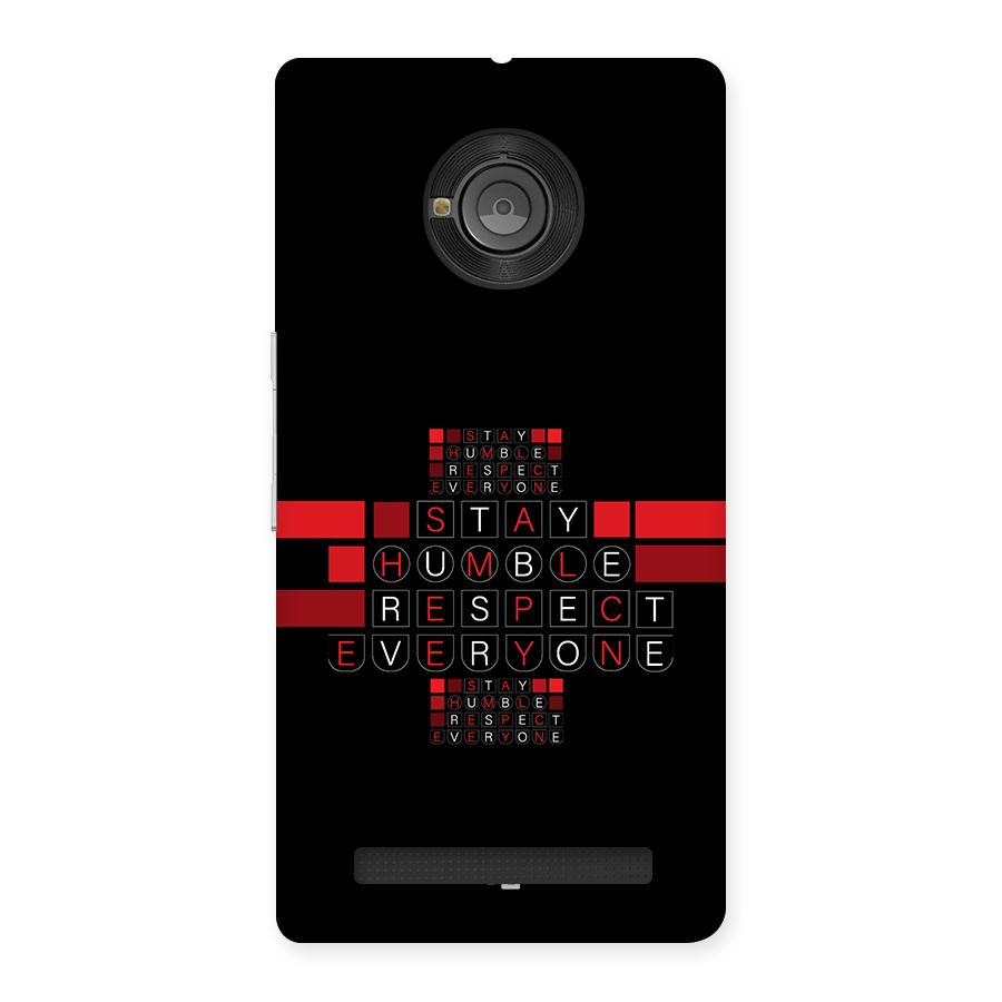 Humble Respect Back Case for Yuphoria