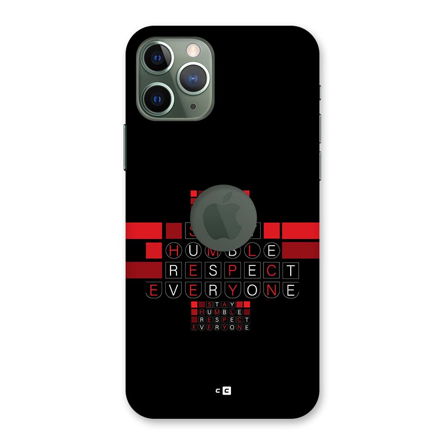 Humble Respect Back Case for iPhone 11 Pro Logo Cut