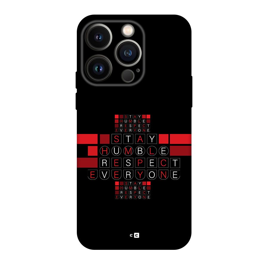 Humble Respect Back Case for iPhone 14 Pro