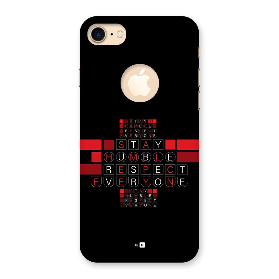 Humble Respect Back Case for iPhone 7 Logo Cut