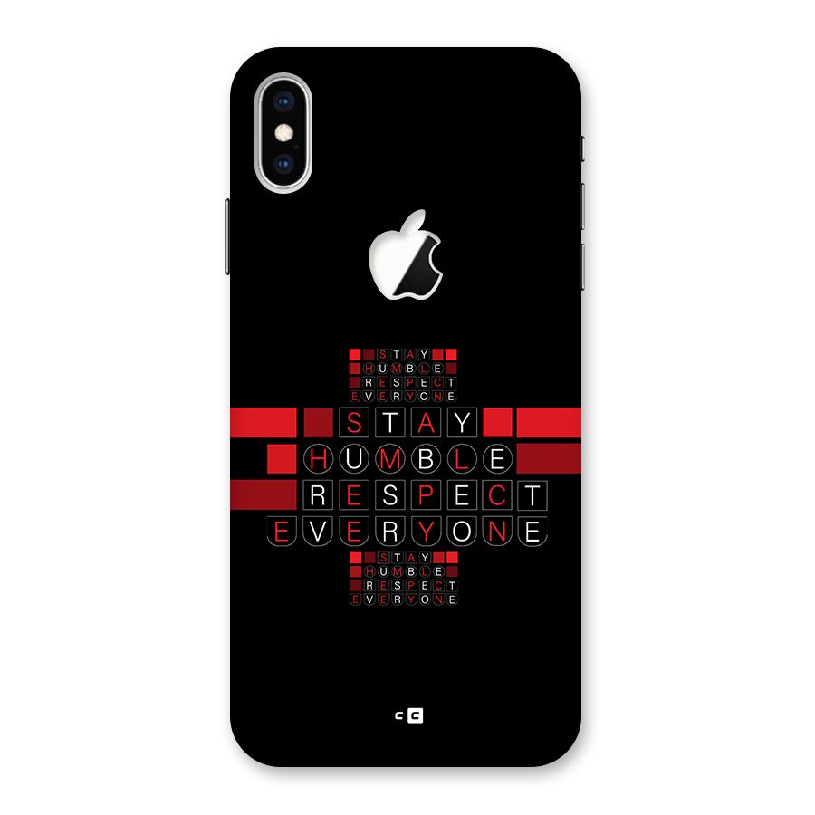 Humble Respect Back Case for iPhone XS Max Apple Cut