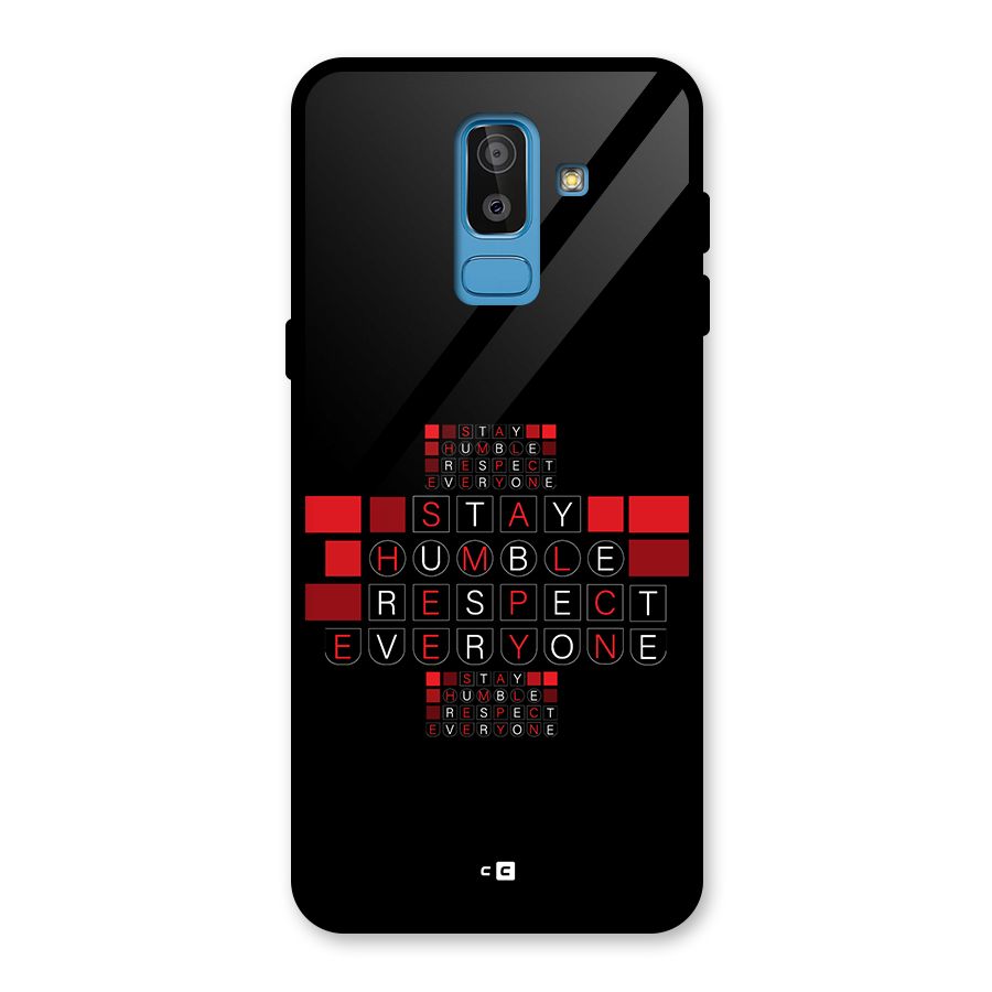 Humble Respect Glass Back Case for Galaxy J8