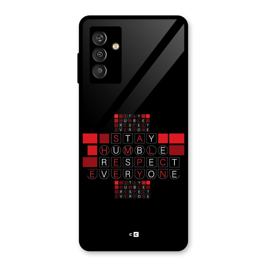 Humble Respect Glass Back Case for Galaxy M13
