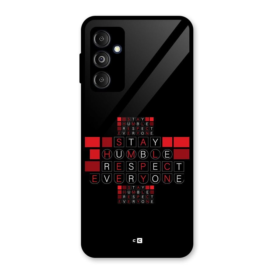 Humble Respect Glass Back Case for Galaxy M14 5G