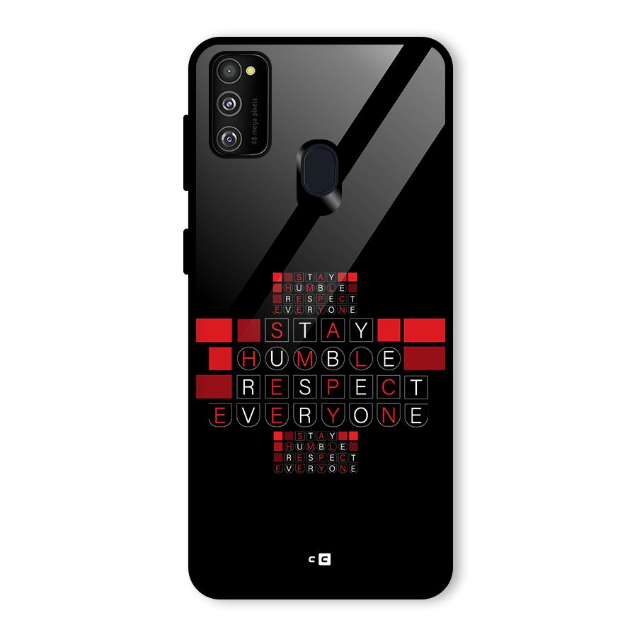 Humble Respect Glass Back Case for Galaxy M30s
