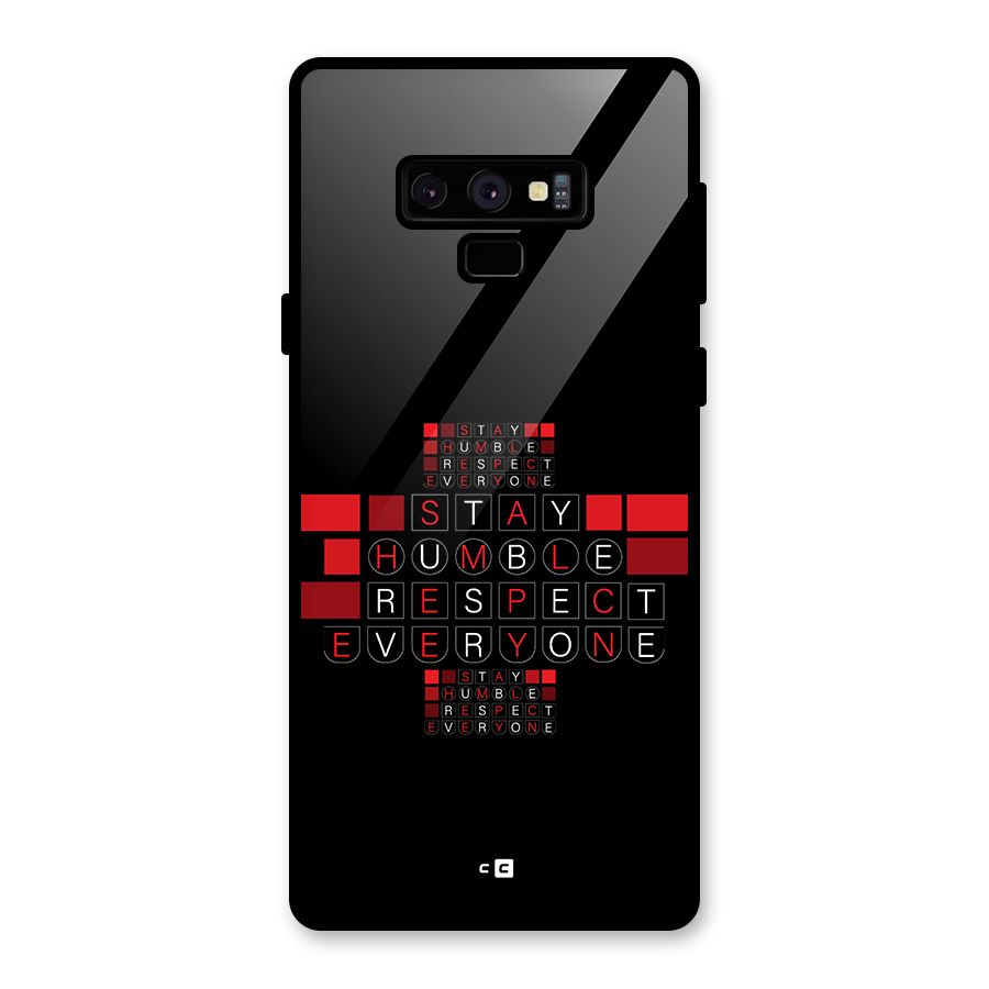 Humble Respect Glass Back Case for Galaxy Note 9
