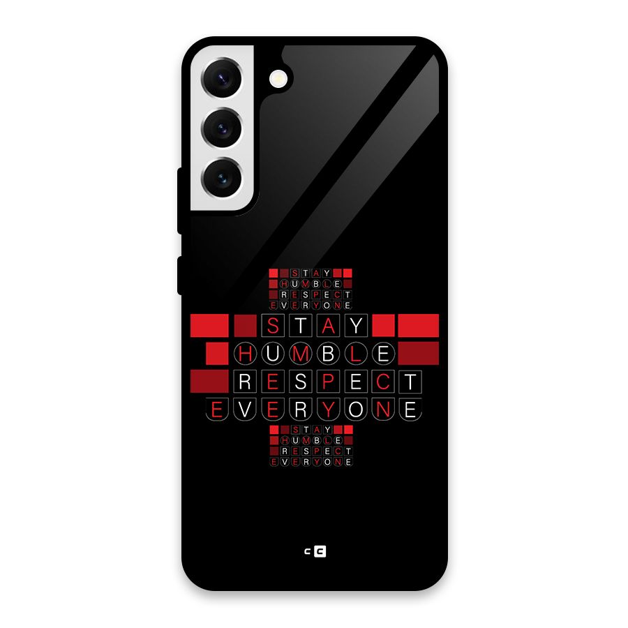 Humble Respect Glass Back Case for Galaxy S22 Plus 5G