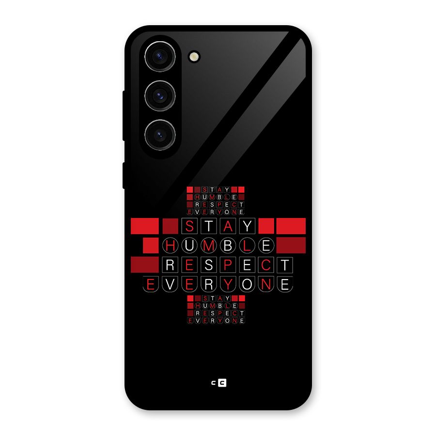 Humble Respect Glass Back Case for Galaxy S23 Plus