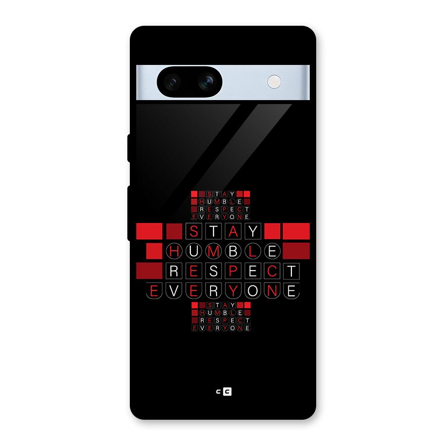 Humble Respect Glass Back Case for Google Pixel 7a