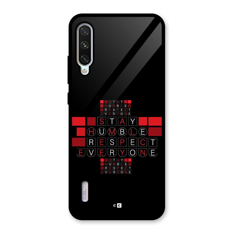 Humble Respect Glass Back Case for Mi A3