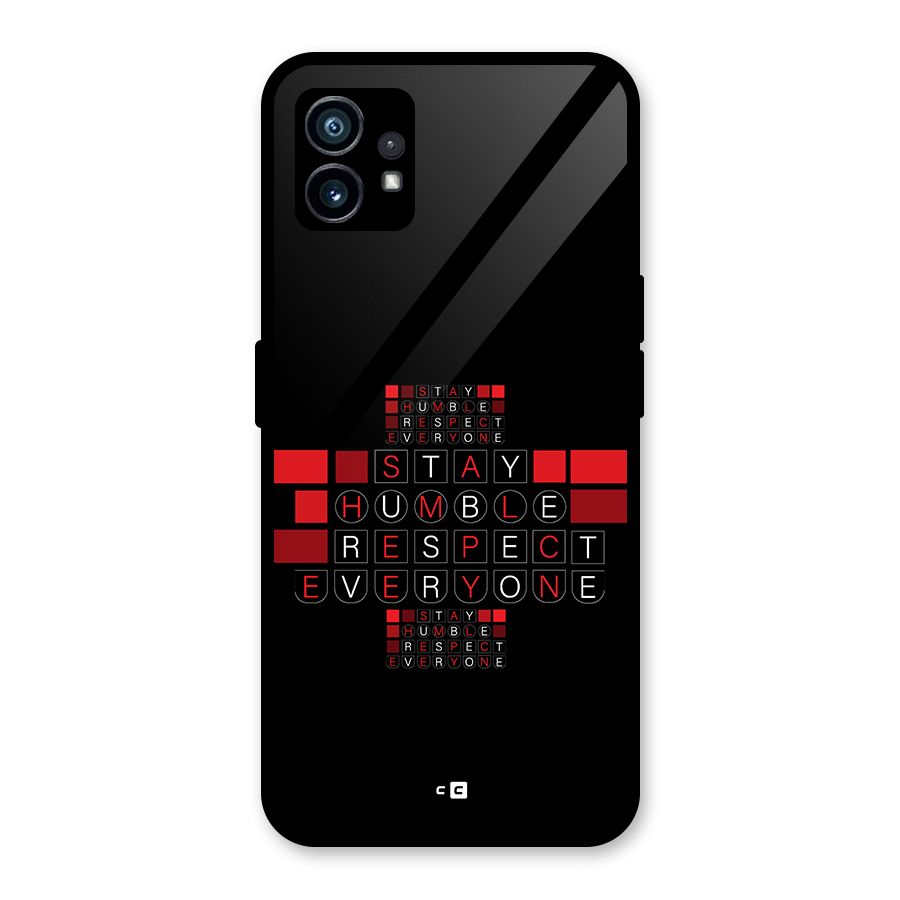 Humble Respect Glass Back Case for Nothing Phone 1