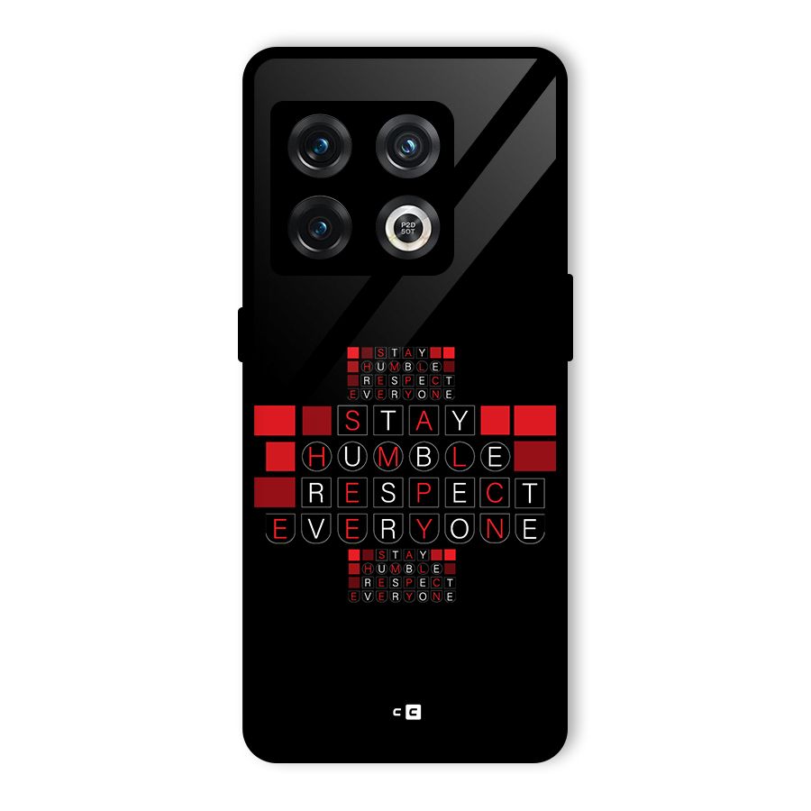 Humble Respect Glass Back Case for OnePlus 10 Pro 5G
