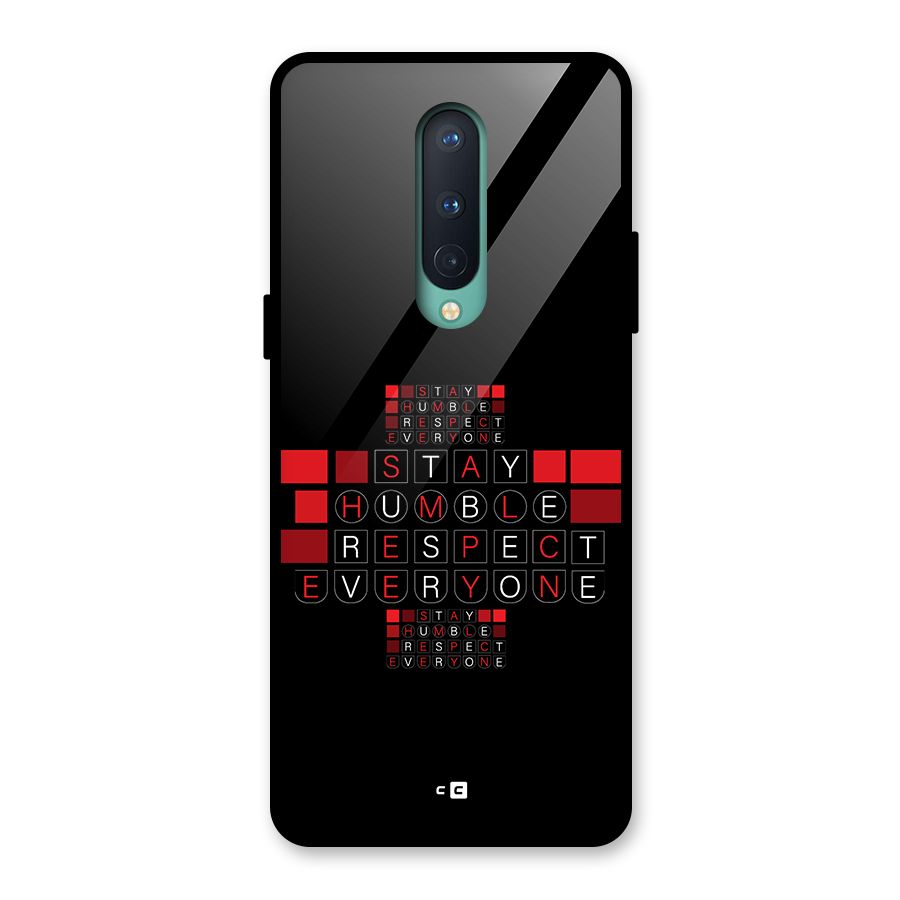Humble Respect Glass Back Case for OnePlus 8