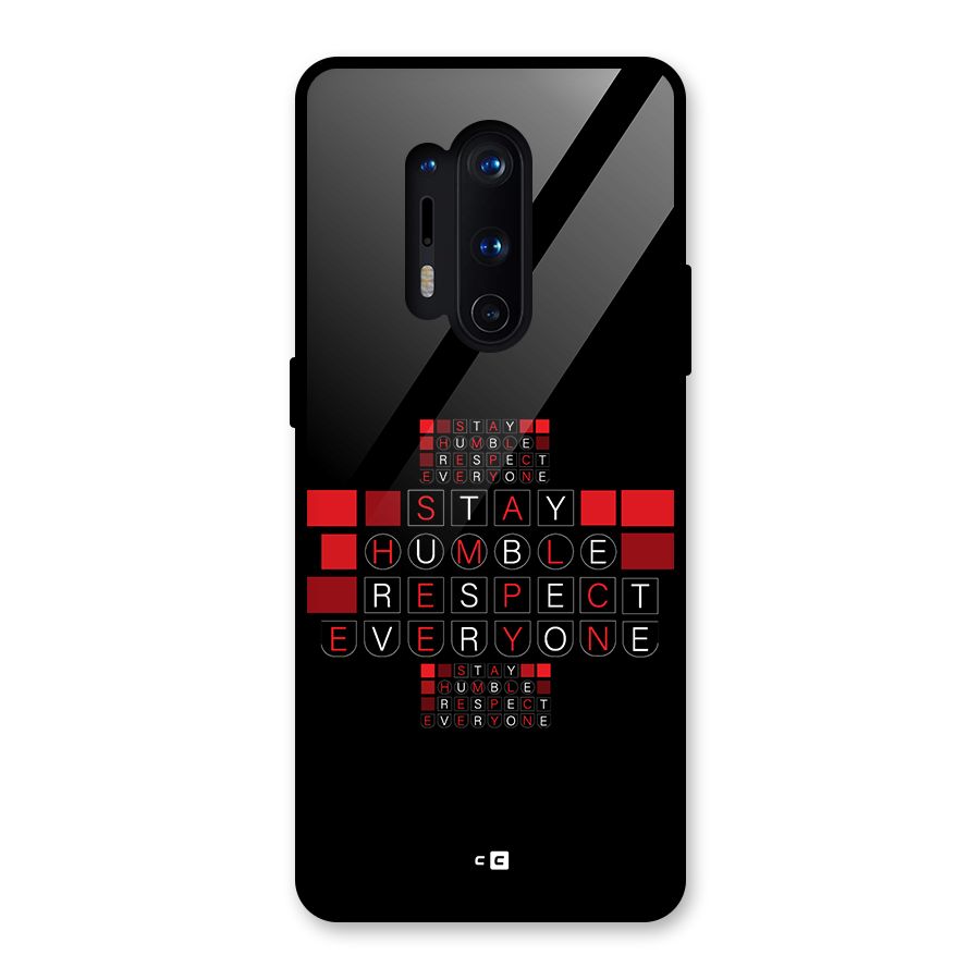 Humble Respect Glass Back Case for OnePlus 8 Pro
