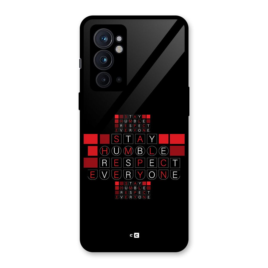 Humble Respect Glass Back Case for OnePlus 9RT 5G
