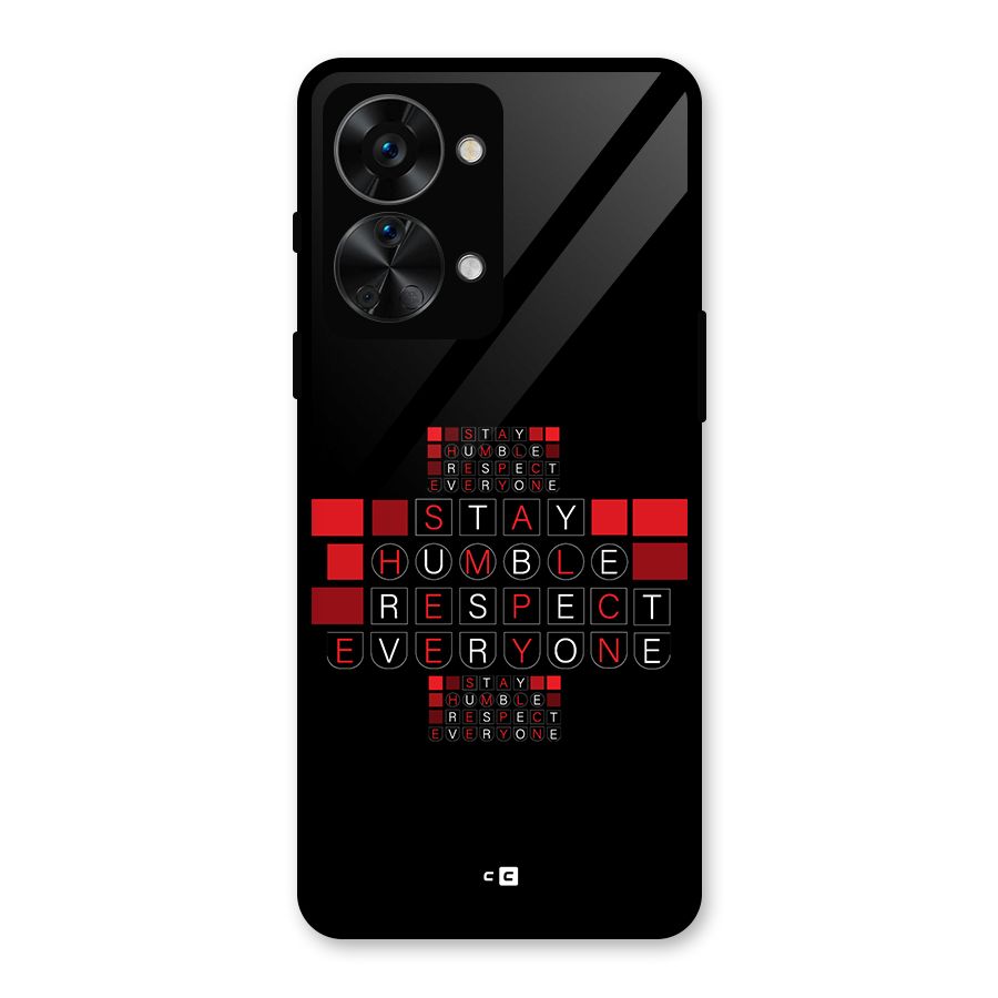 Humble Respect Glass Back Case for OnePlus Nord 2T