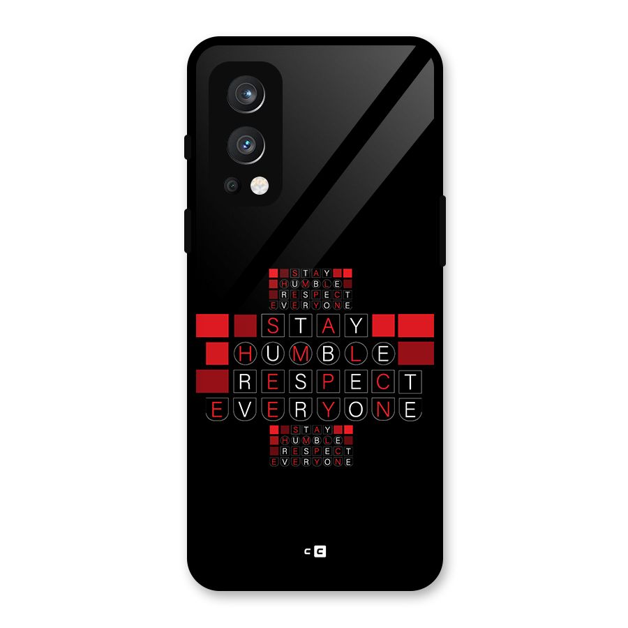 Humble Respect Glass Back Case for OnePlus Nord 2 5G