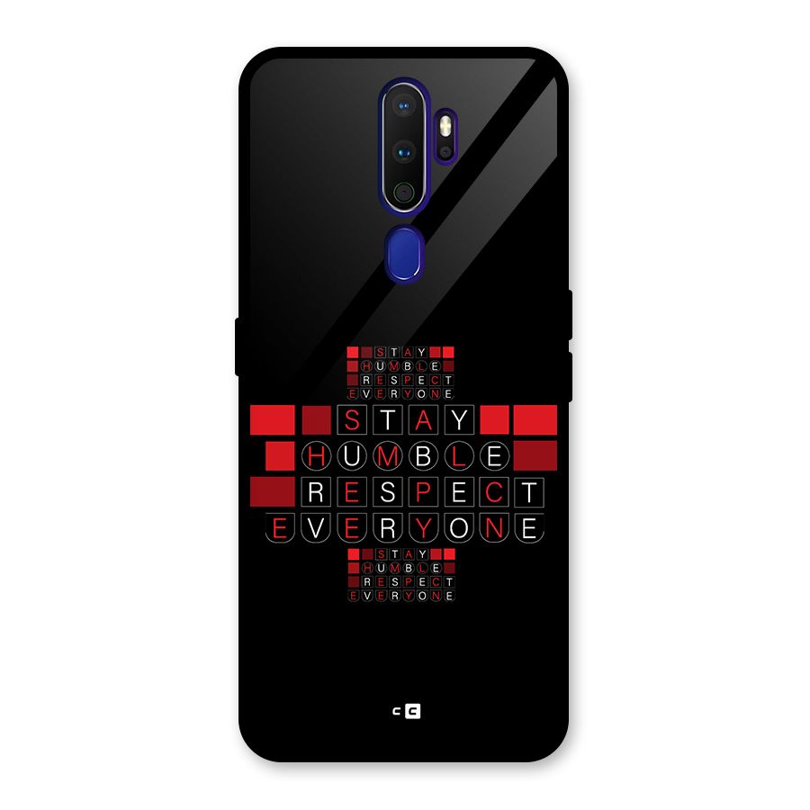 Humble Respect Glass Back Case for Oppo A9 (2020)