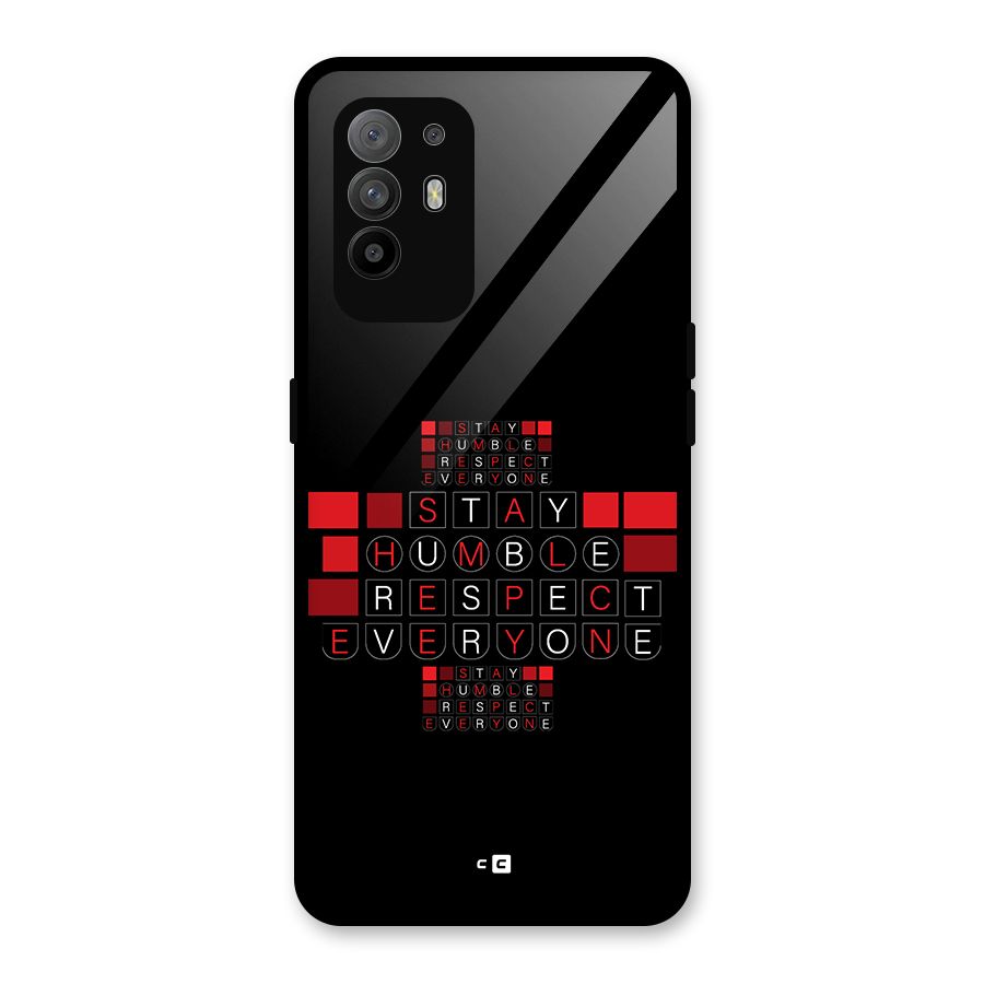 Humble Respect Glass Back Case for Oppo F19 Pro Plus 5G