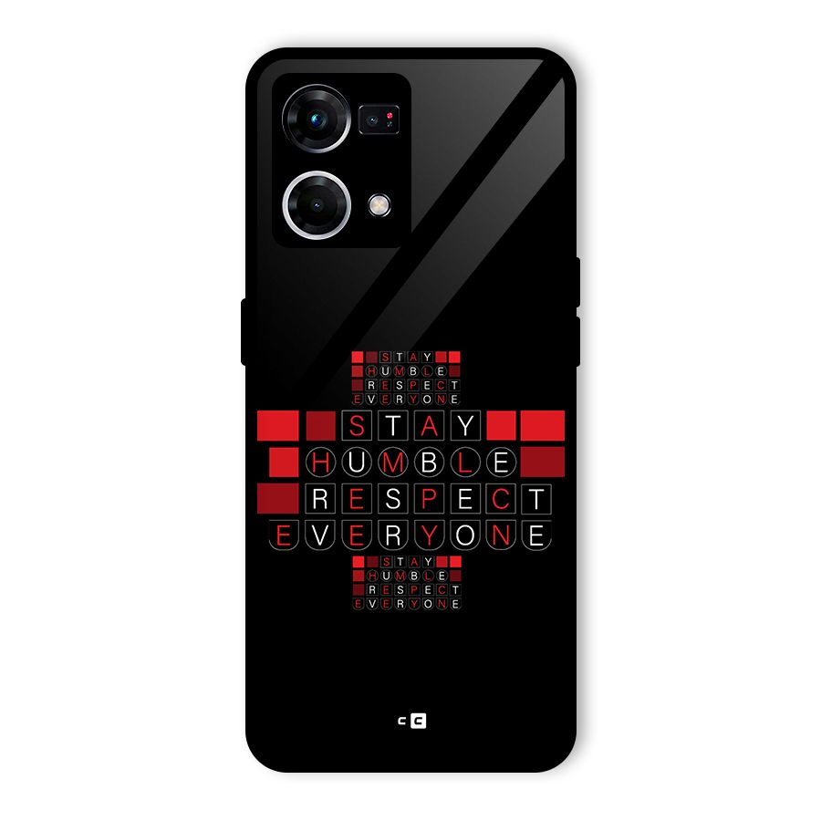 Humble Respect Glass Back Case for Oppo F21 Pro 4G