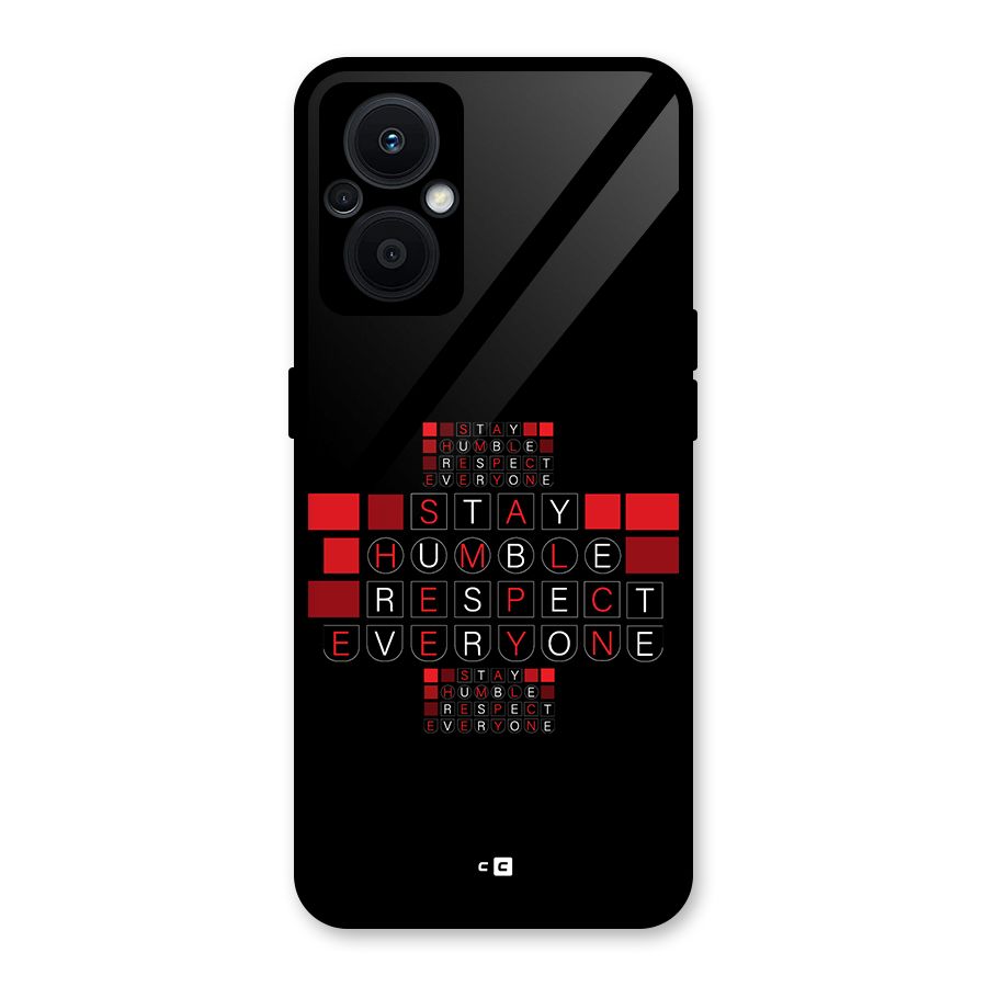 Humble Respect Glass Back Case for Oppo F21s Pro 5G