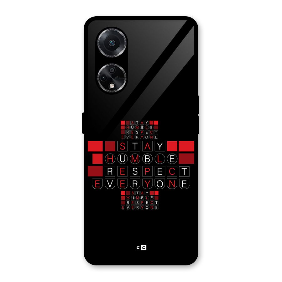 Humble Respect Glass Back Case for Oppo F23