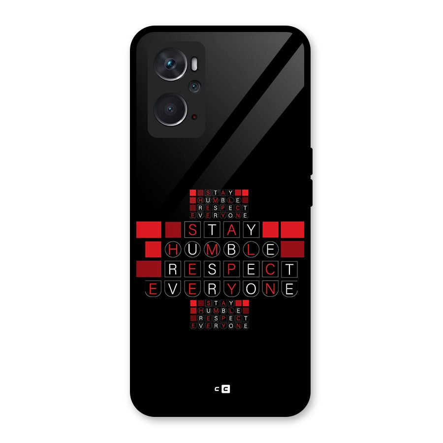 Humble Respect Glass Back Case for Oppo K10 4G