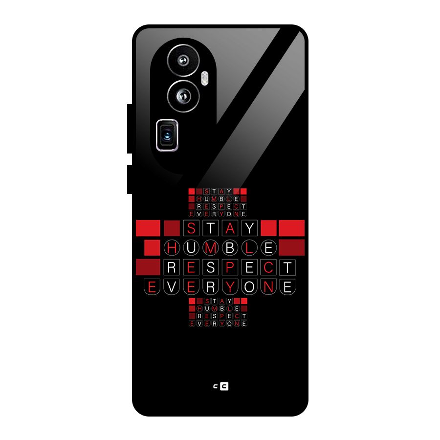 Humble Respect Glass Back Case for Oppo Reno10 Pro Plus