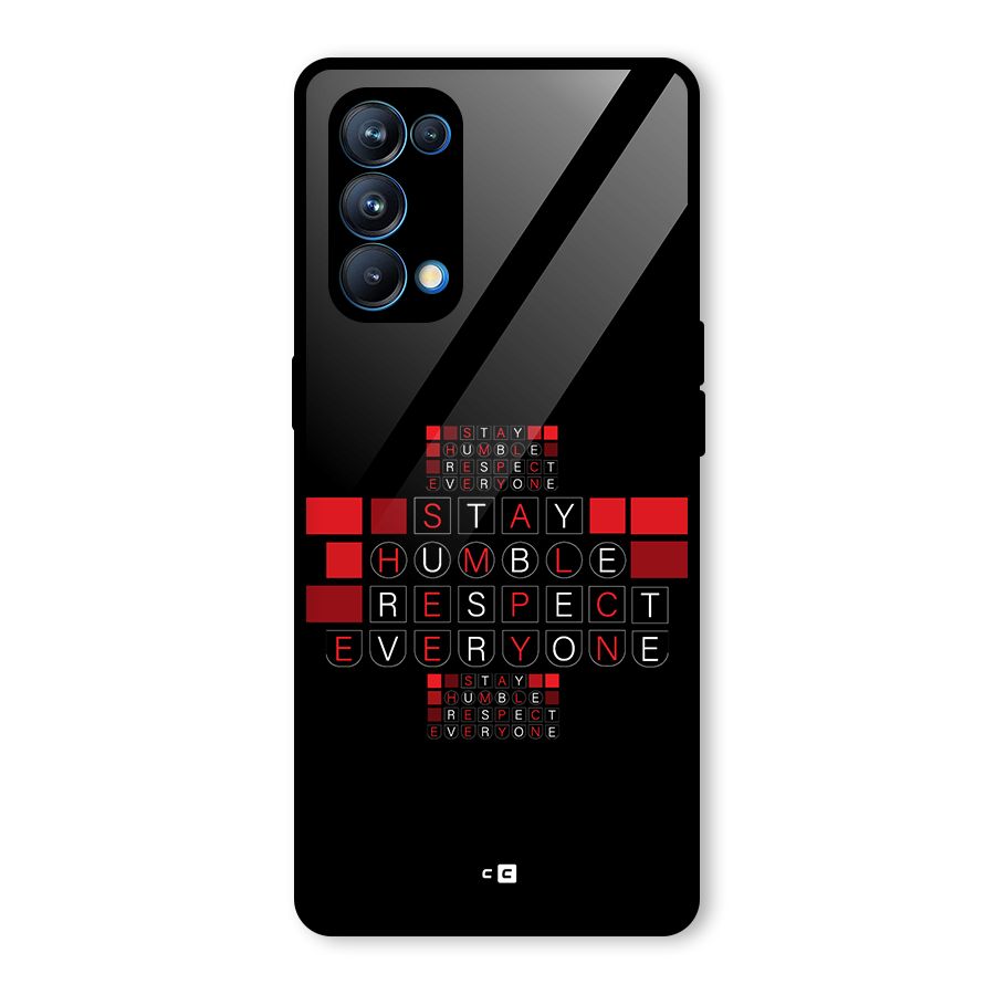 Humble Respect Glass Back Case for Oppo Reno5 Pro 5G