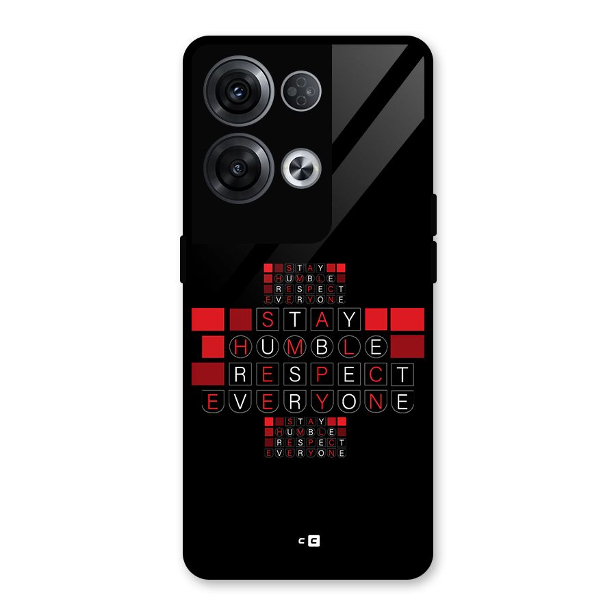 Humble Respect Glass Back Case for Oppo Reno8 Pro 5G