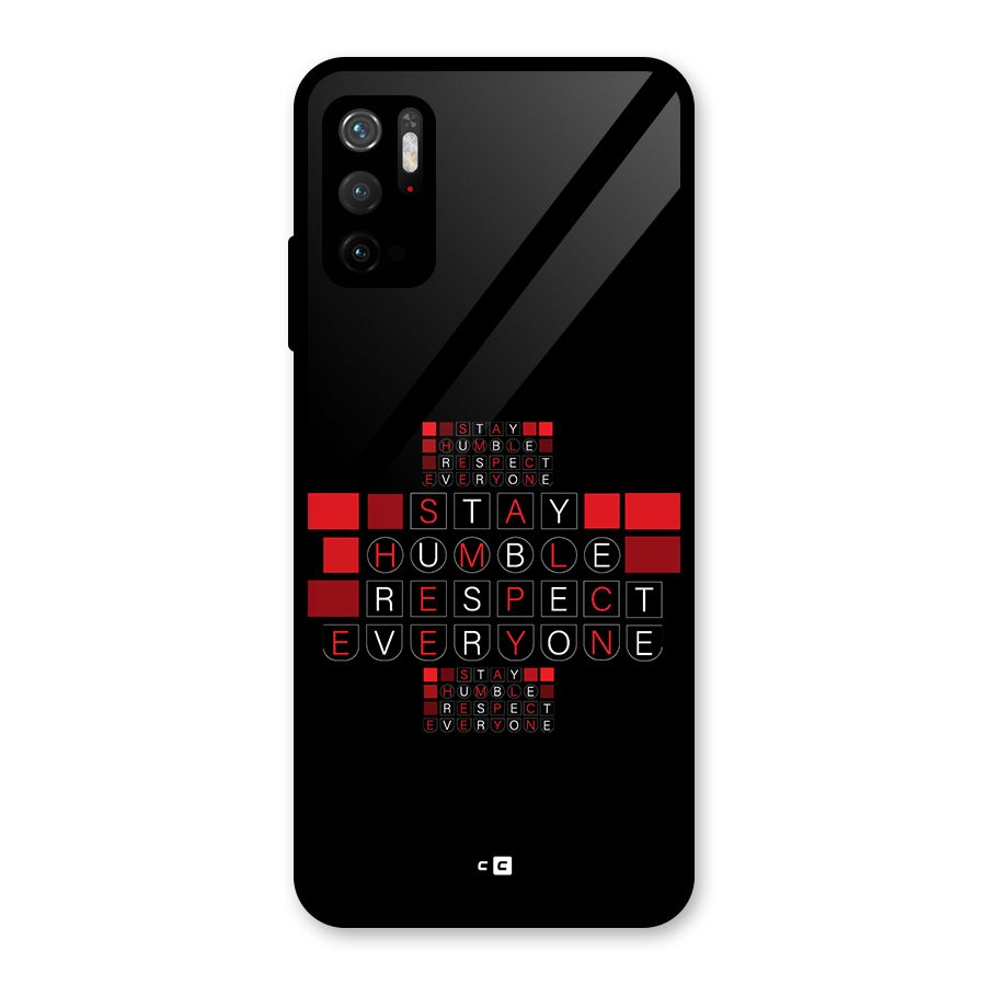 Humble Respect Glass Back Case for Poco M3 Pro 5G