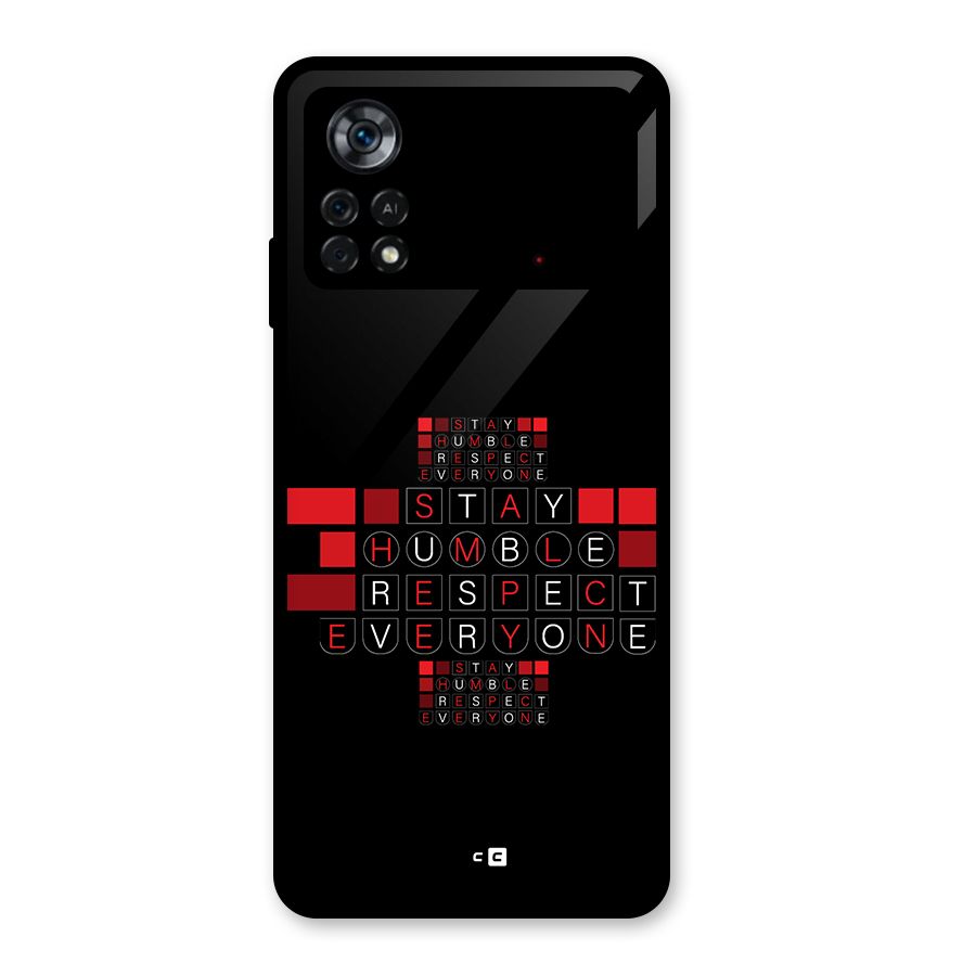 Humble Respect Glass Back Case for Poco X4 Pro 5G
