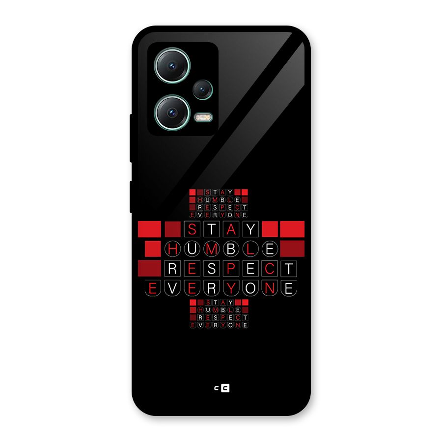 Humble Respect Glass Back Case for Poco X5