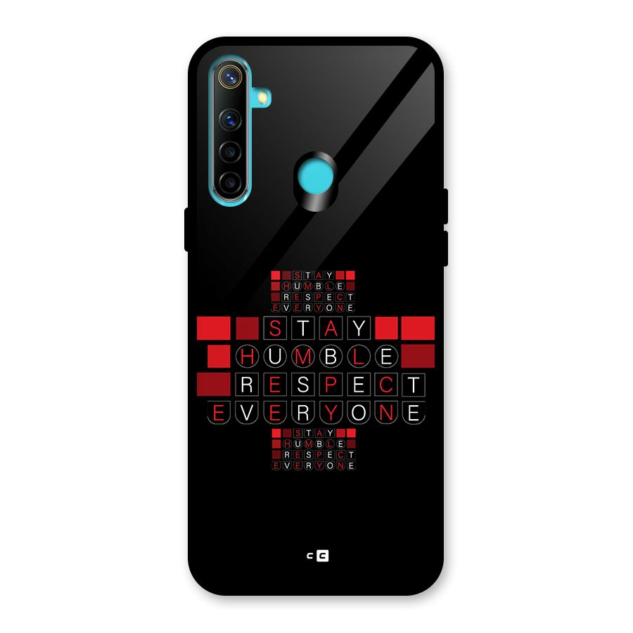 Humble Respect Glass Back Case for Realme 5i